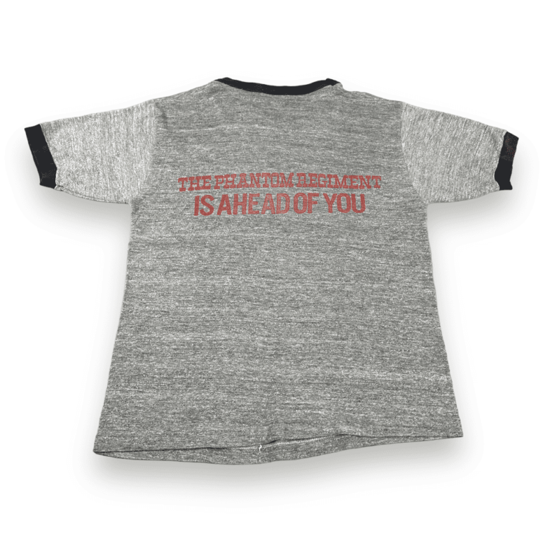 Vintage 70s The Phantom Regiment Is Ahead Of You Ringer T-Shirt SMALL