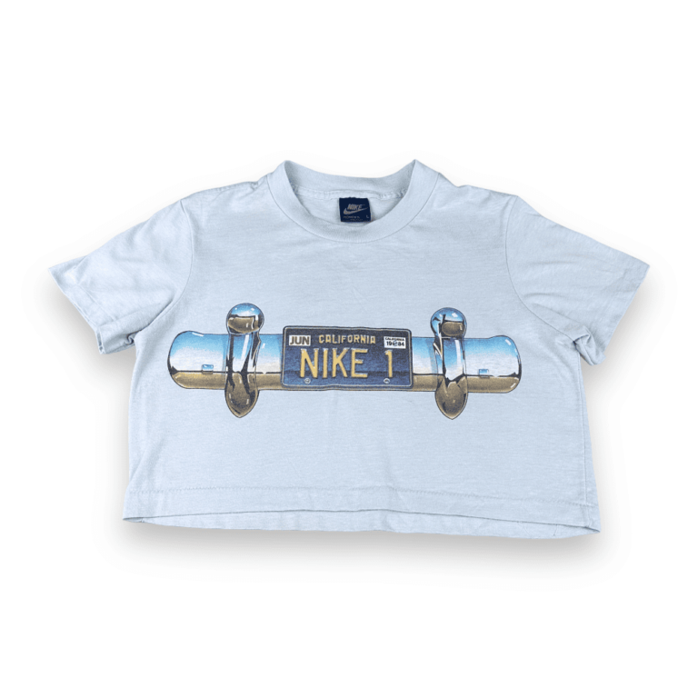 Vintage 80s Women's Nike Crop Top T-Shirt MEDIUM
