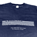 Vintage High School Shirt Adult MEDIUM Blue Sound South Band Gibbs Florida 80s