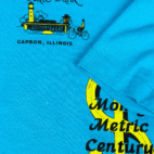 Vintage 80s Money Metric Century Illinois Cycling Events T-Shirt MEDIUM