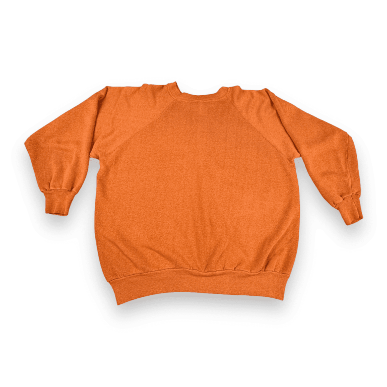 Vintage 80s Burnt Orange Raglan Sweatshirt MEDIUM