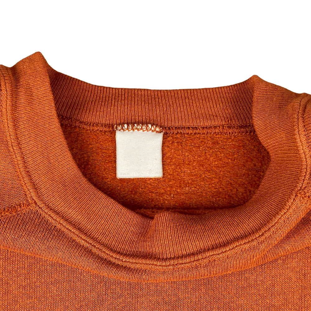 Vintage 80s Burnt Orange Raglan Sweatshirt MEDIUM