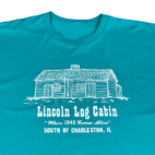 Vintage 90s Abraham Lincoln Log Cabin T-Shirt XL