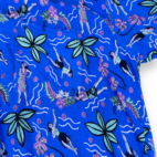 Vintage 90s Rainbow Jo Hula Girls Hawaiian Shirt LARGE