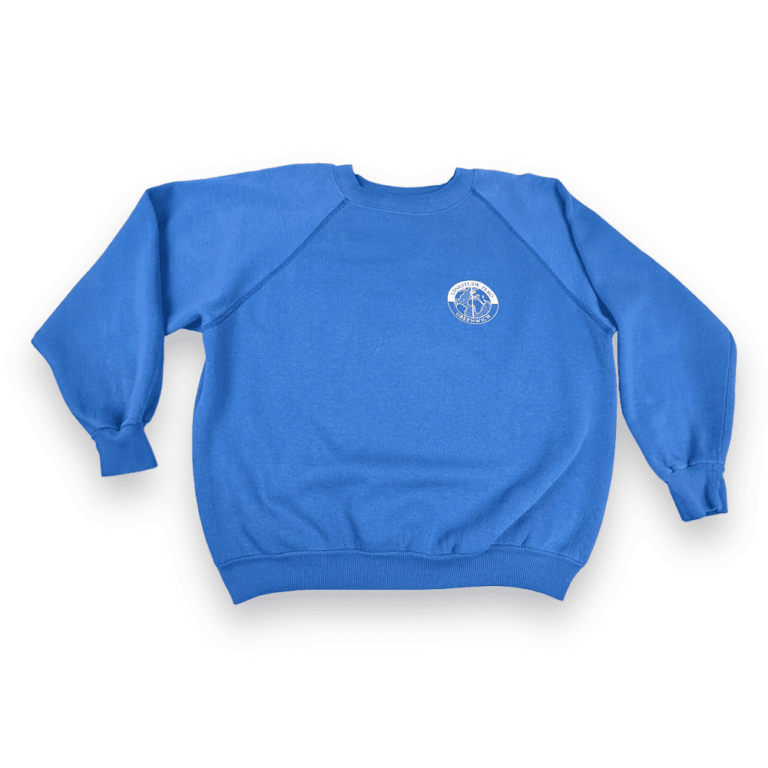 Vintage 80s Longitude Zero Greenwich Raglan Sweatshirt LARGE