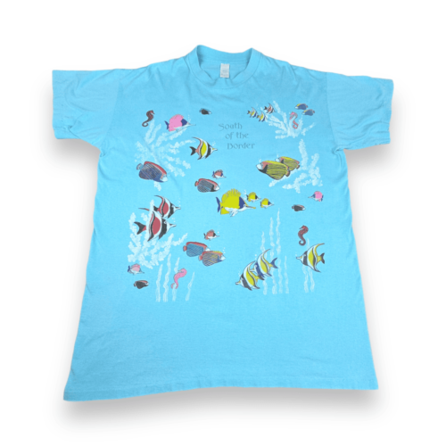 Vintage 90s Disney Fish Aquarium "South of the Border" Sleep T-Shirt 2XL