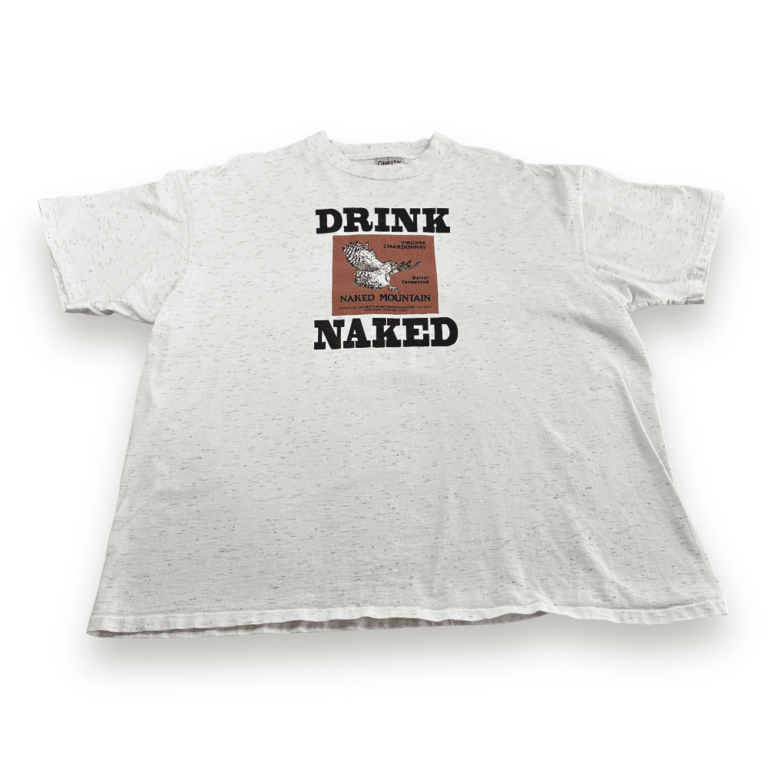 Vintage 90s Drink Naked Mountain Chardonnay T-Shirt XL