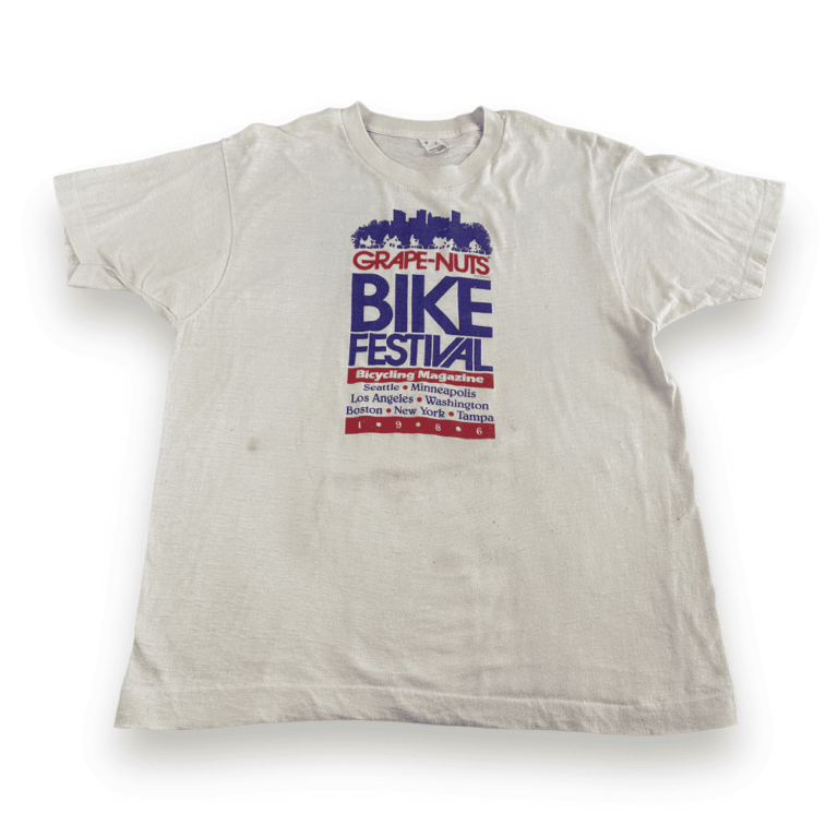 Vintage 80s Grape Nuts Bike Festival T-Shirt MEDIUM