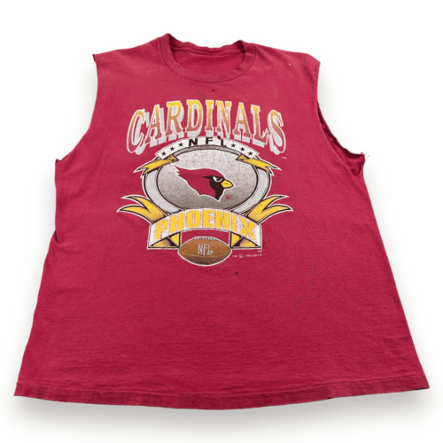 Vintage 90s Arizona Cardinals Chopped T-Shirt LARGE