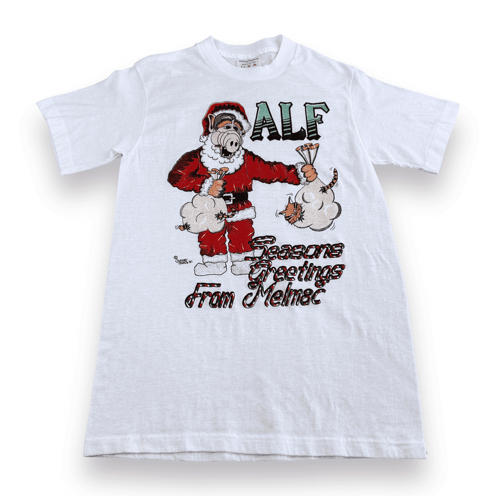 Vintage 80s Alf Christmas T-Shirt EXTRA SMALL XS