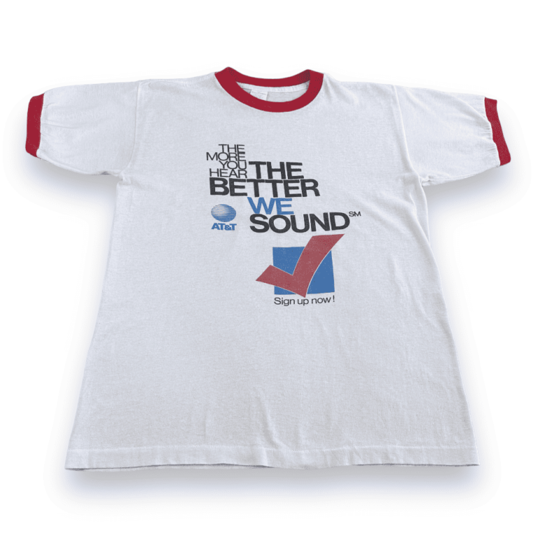 Vintage 80s AT&T Phone Company Ringer T-Shirt SMALL