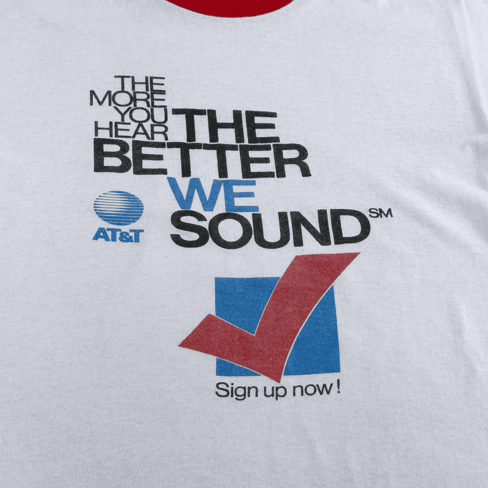 Vintage 80s AT&T Phone Company Ringer T-Shirt SMALL
