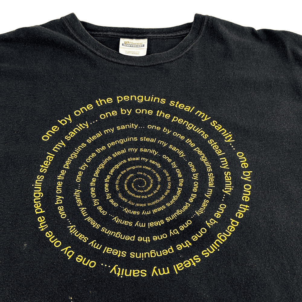 Vintage 90s Penguins Steal My Sanity T-Shirt LARGE