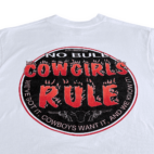 Vintage 90s Cowgirls Rule T-Shirt MEDIUM
