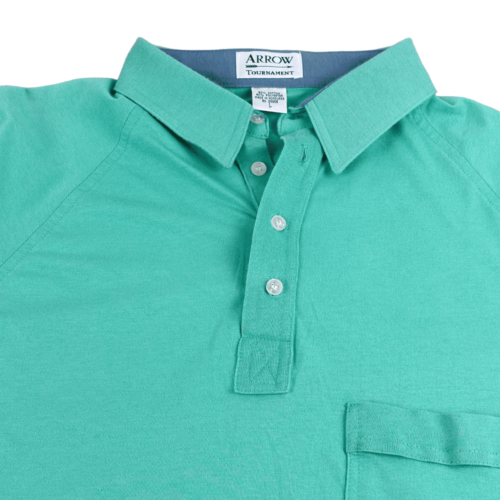 Vintage 90s Arrow Tournament Golf Pocket Polo Shirt MEDIUM