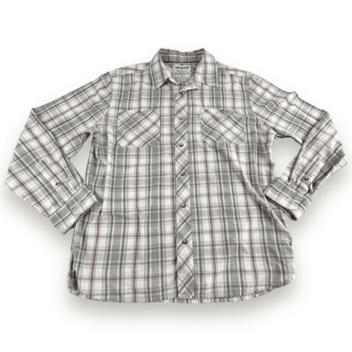 Retro Levis Tartan Plaid Long Sleeve Shirt LARGE