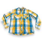 Carbon Checker Plaid Long Sleeve Shirt MEDIUM