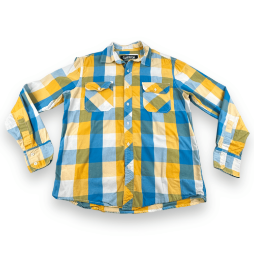 Carbon Checker Plaid Long Sleeve Shirt MEDIUM
