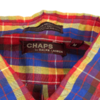 Vintage Chaps Ralph Lauren Shirt Plaid 80s Long Sleeve Adult MEDIUM
