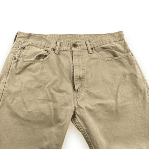 Levis 505 Jeans Adult 35x30 Beige Straight Modern Cotton