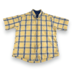 Vintage Sero Shirtmakers Shirt 90s Yellow Plaid Adult XL