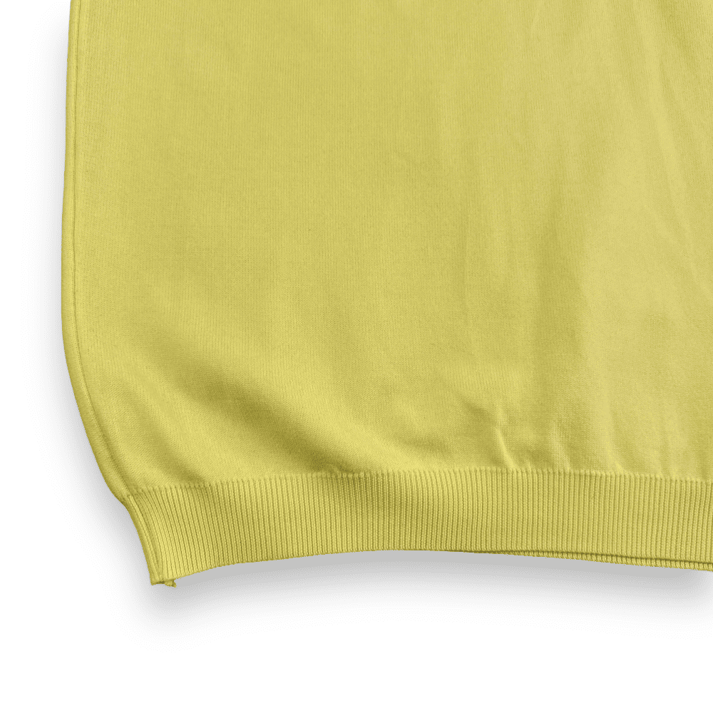 Vintage Polo Shirt Custard Yellow 60s 70s Puritan Raglan Adult MEDIUM