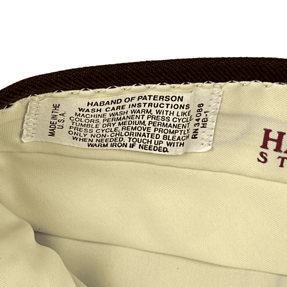 Vintage Polyester Pants Adult 33x30 Coffee Brown 70s 80s Haband Stretch