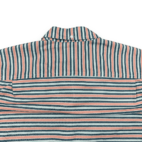 LL Bean Shirt Salmon Pastel Striped Adult LARGE