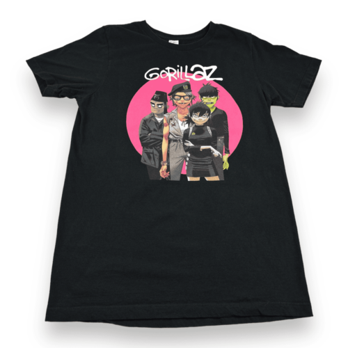 Gorillaz Shirt Band Tee Y2K Black Womens MEDIUM