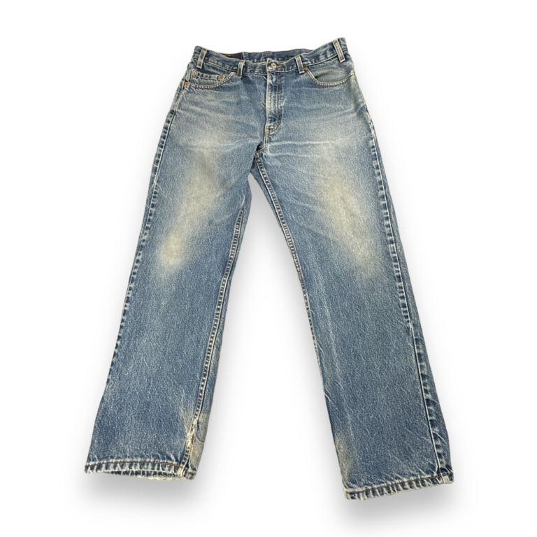 Vintage Levis Jeans 505 Regular Fit Straight Leg Medium Wash Blue Denim 35x29