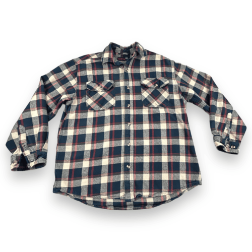 Vintage Flannel Shirt 90s North Axis Plaid Heavyweight Adult LARGE