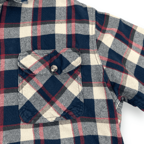 Vintage Flannel Shirt 90s North Axis Plaid Heavyweight Adult LARGE
