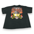 Vintage Firefighter Shirt Y2K Black Adult EXTRA LARGE