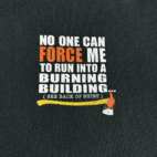 Vintage Firefighter Shirt Y2K Black Adult EXTRA LARGE