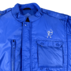 Vintage Upstream Racing Division Jacket 80s Blue Puffer Adult LARGE