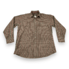 Wrangler Shirt George Strait Collection Brown Plaid Adult EXTRA LARGE