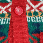Vintage Cardigan Sweater 70s Fair Isle Aztec Adult SMALL