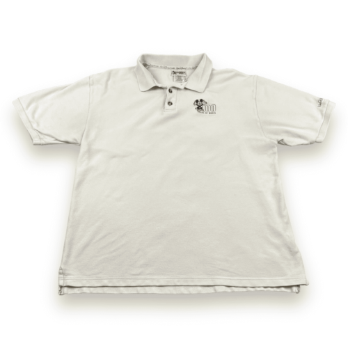 Disney Polo Shirt Cream White 100 Years of Magic Adult LARGE