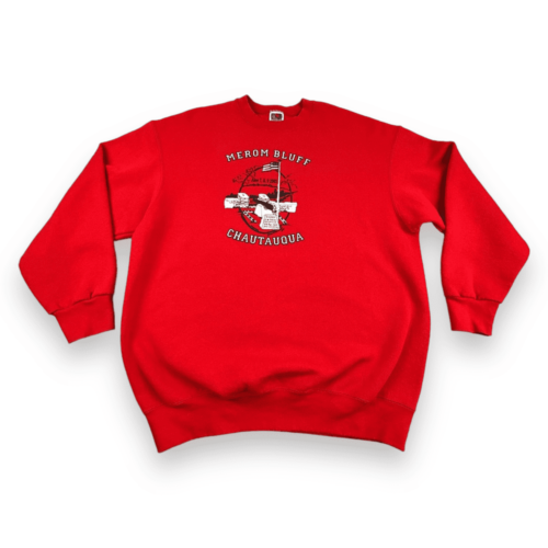 Vintage Veterans Memorial Sweater Red Sweatshirt Y2K Adult LARGE