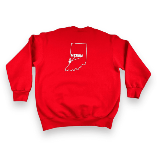 Vintage Veterans Memorial Sweater Red Sweatshirt Y2K Adult LARGE