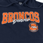 Denver Broncos Sweater Navy Blue Hoodie Pullover Adult LARGE