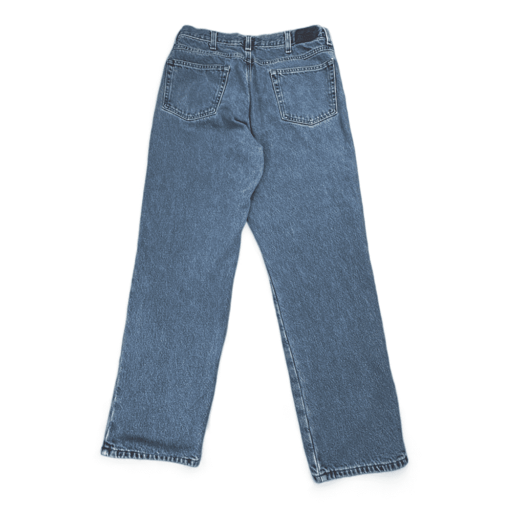 Vintage LL Bean Jeans Blue Flannel Lined Light Wash Mens 32x30