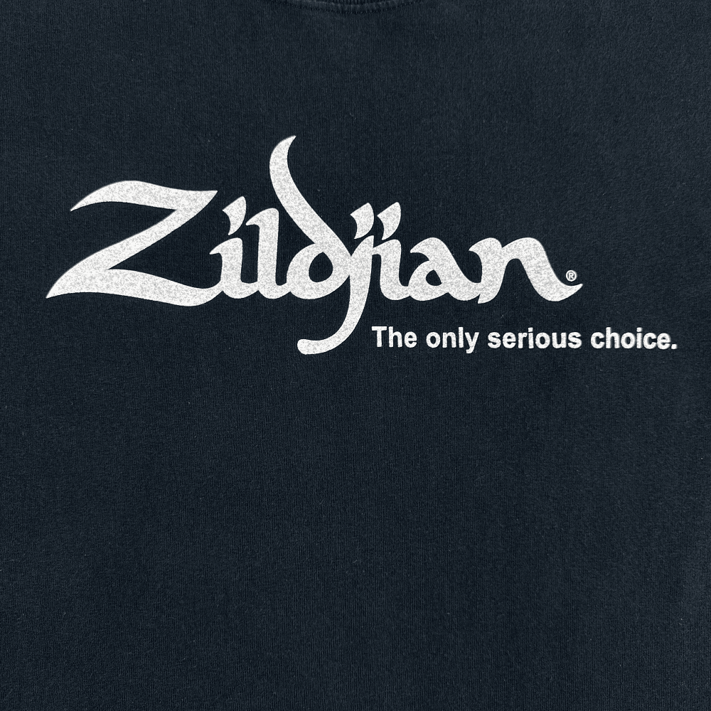 Vintage Zildjian Shirt Y2K Black Cymbals Percussion Adult MEDIUM