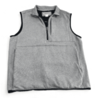 Duluth Trading Company Vest Gray Half Zip Adult MEDIUM