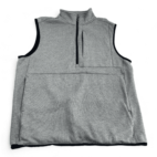 Duluth Trading Company Vest Gray Half Zip Adult MEDIUM