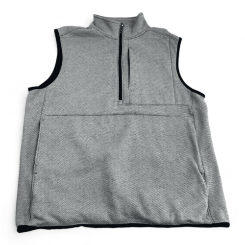 Duluth Trading Company Vest Gray Half Zip Adult MEDIUM
