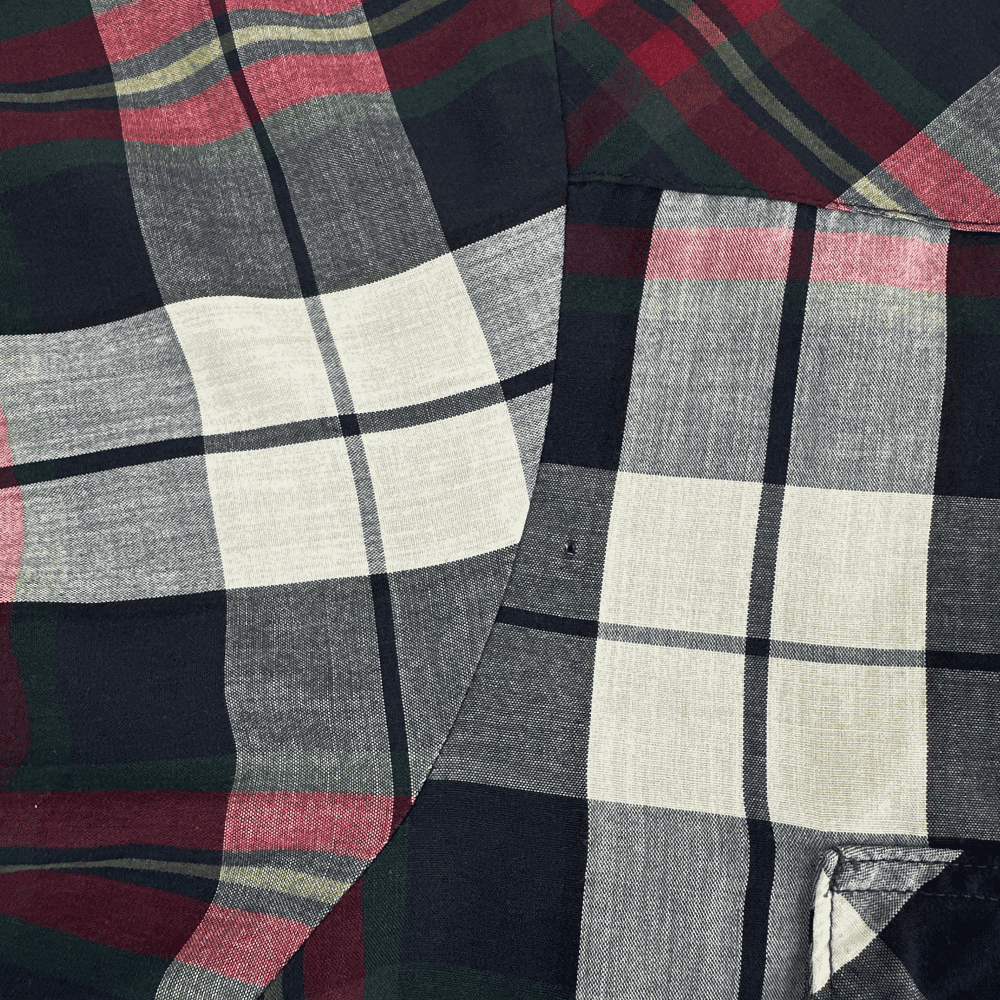 Vintage Wrangler Western Shirt 80s Plaid Pearl Snap Adult LARGE-4 Vintage Wrangler Western Shirt 80s Plaid Pearl Snap Adult LARGE