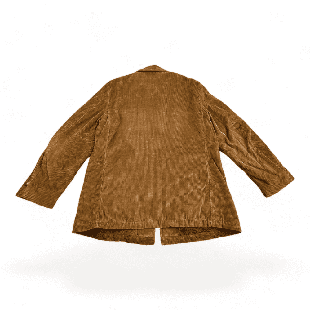 Vintage Action Styled Sportswear Brown Corduroy Coat  60s