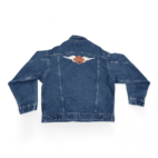 Vintage Levis Jean Jacket 80s Blue Dark Wash Type 3 Trucker Denim Adult LARGE