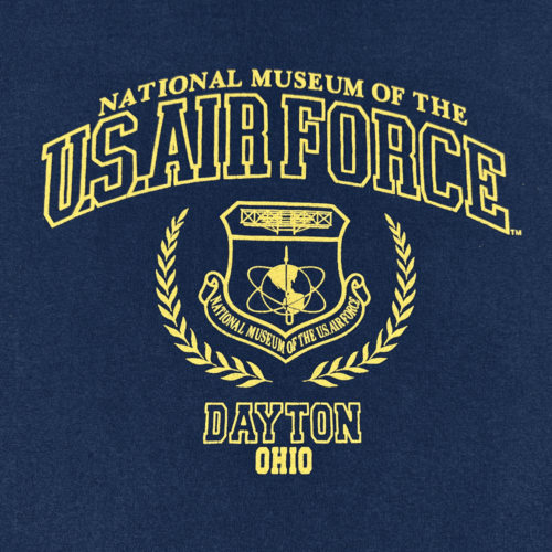 Vintage Air Force Museum Shirt Blue Y2K Dayton Ohio Adult MEDIUM